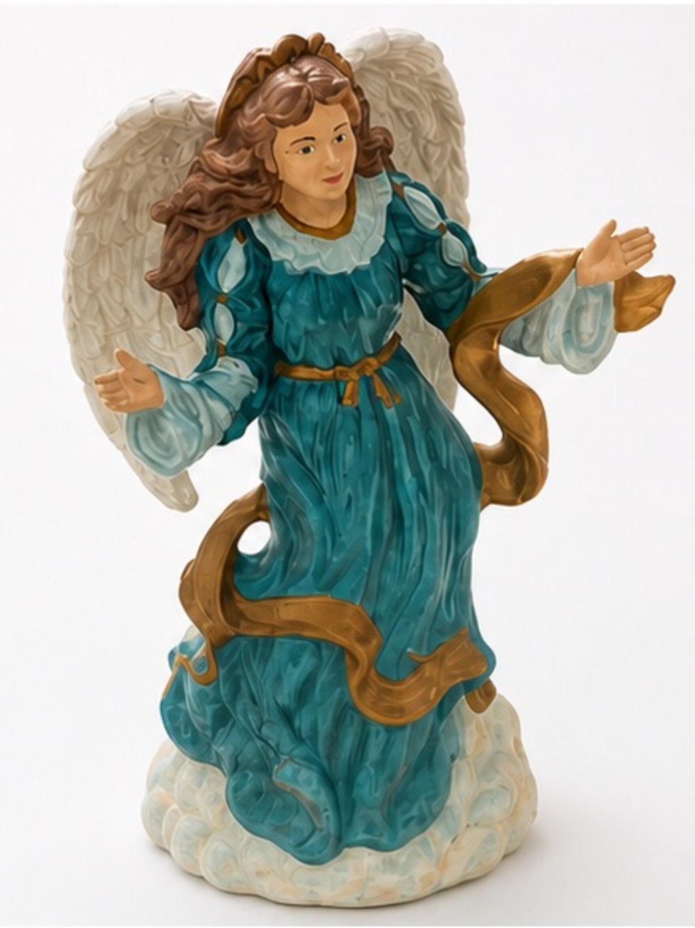Set of 5 Hand-Painted Vintage Angel Figurines - Multicolor - Picture 3 of 11